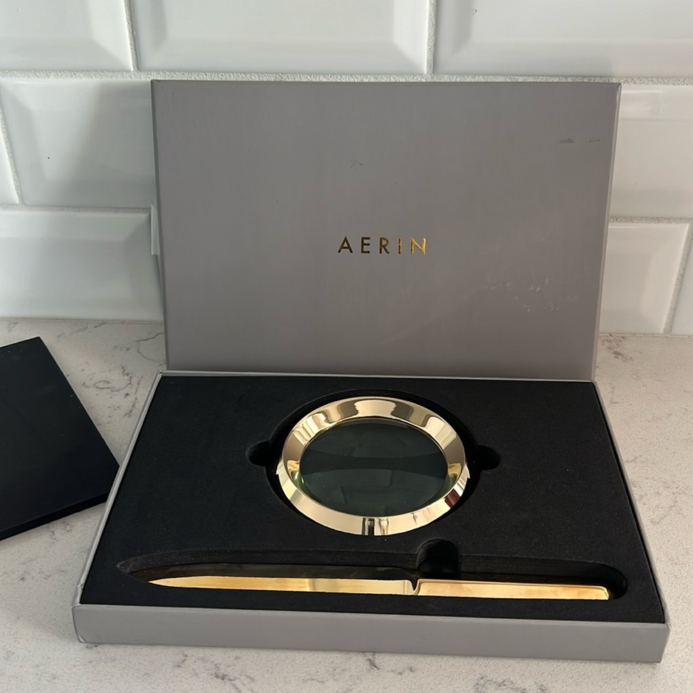 AERIN Magnifying Glass and Letter Opener NIB